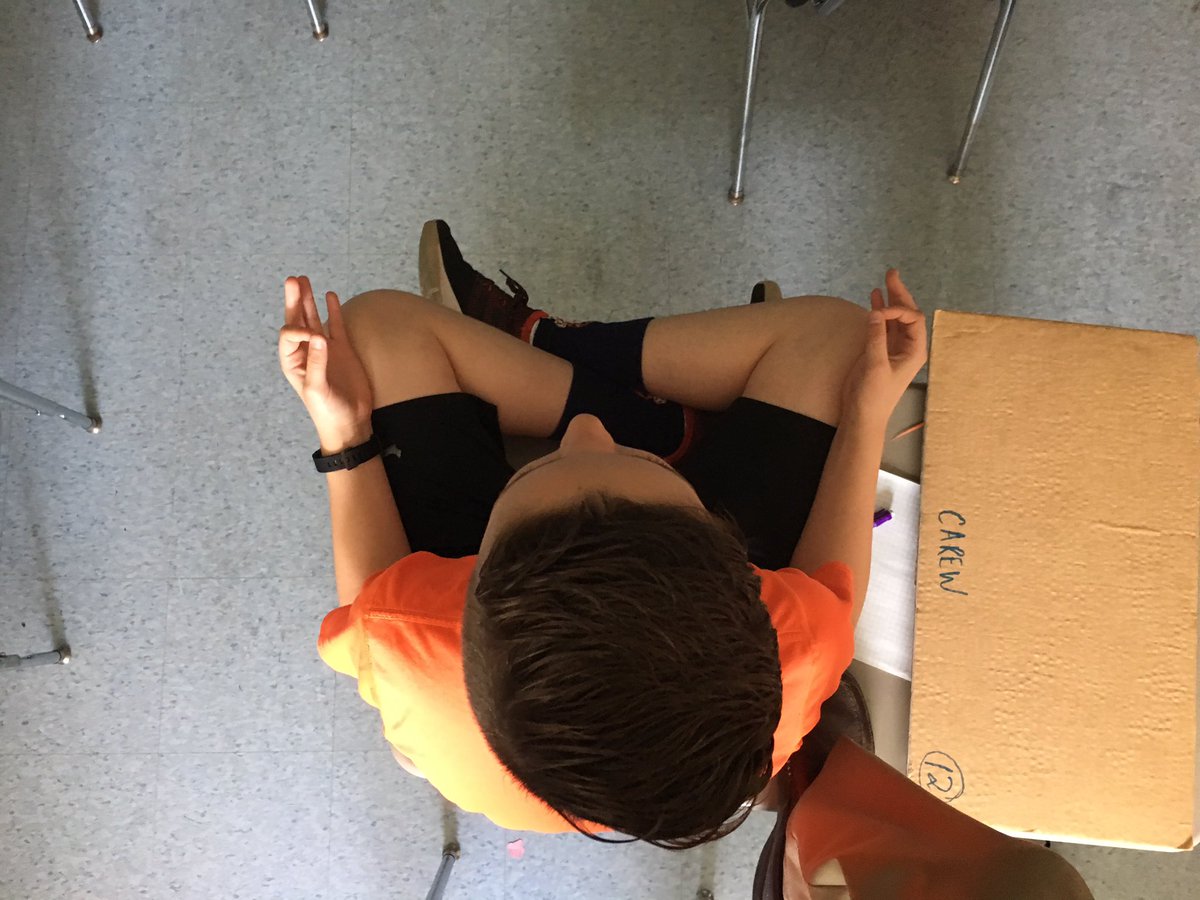 PrinJopal's tweet image. Meditation before MCAS. You’ve got this sixth graders!
