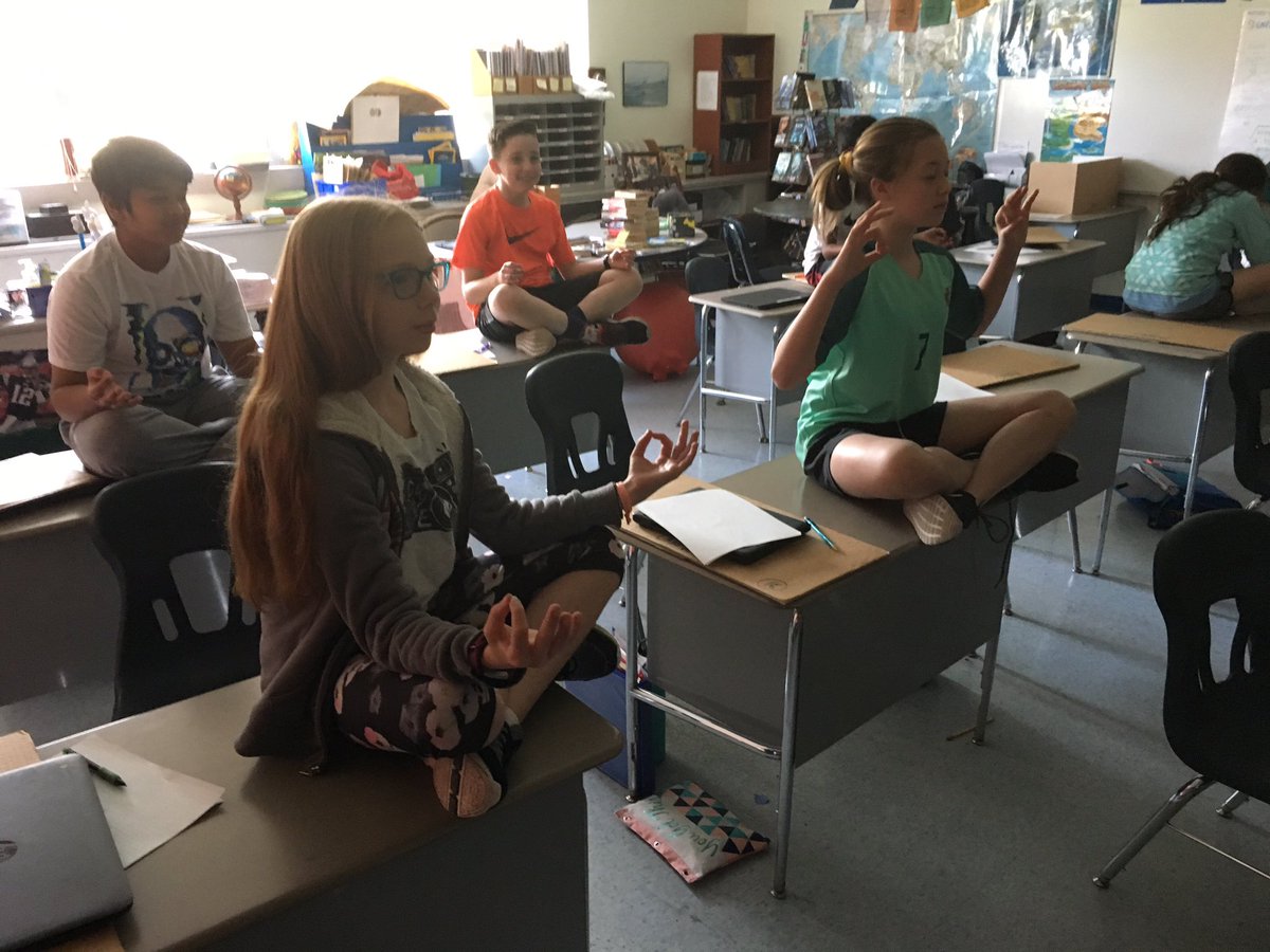 PrinJopal's tweet image. Meditation before MCAS. You’ve got this sixth graders!