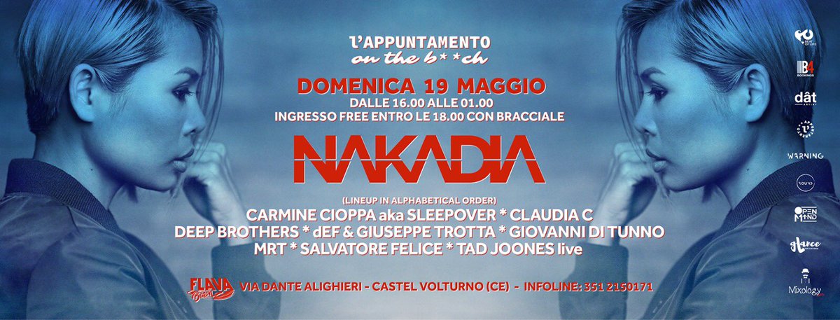 djDeepBrothers's tweet photo. Sunday/19/May 

L'appuntamento presents @nakadia ... 

Partnership: ROUND Family!!!

Official event : https://t.co/HN58Lw4YMN https://t.co/Xw981b9SNt