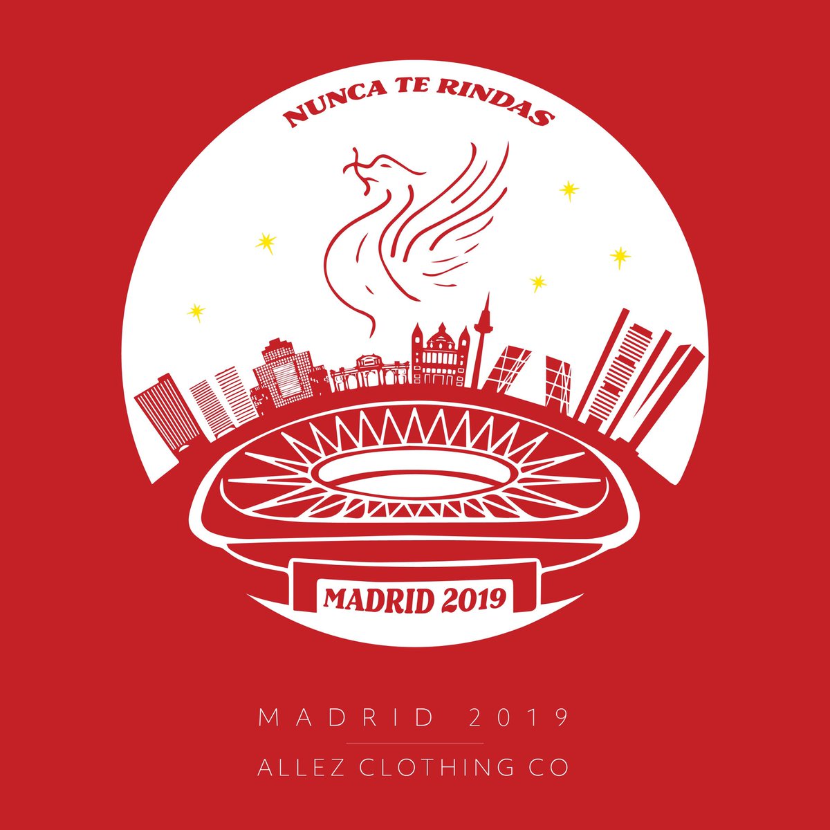 AllezClothingCo's tweet photo. Madrid 2019 - Available now in Red and Black here 👇

https://t.co/oDhLZOQoCO https://t.co/dOtCkkmjM4
