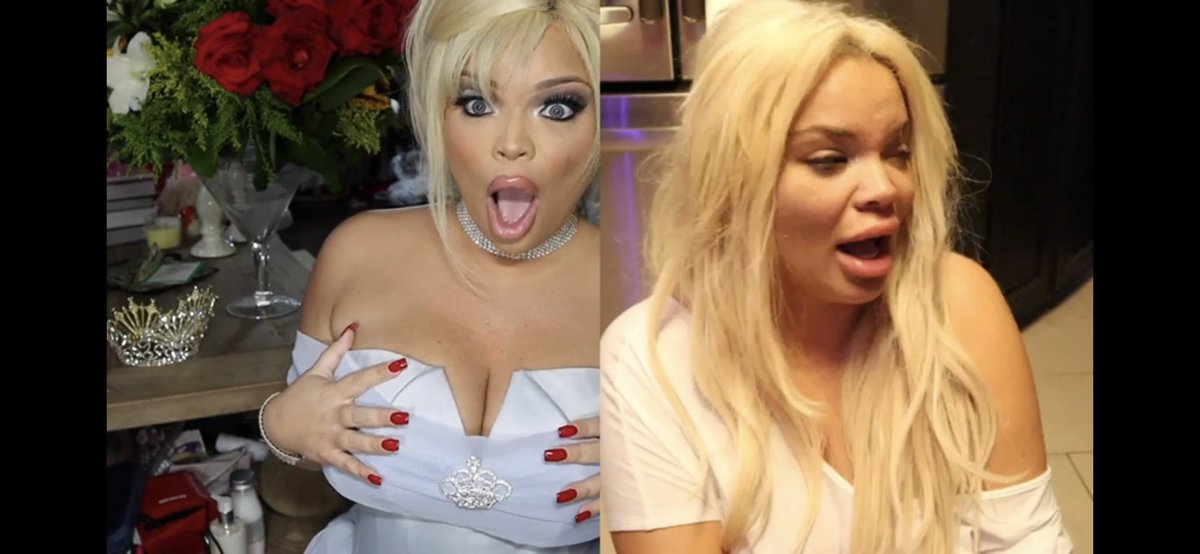 trishapaytas's tweet photo. these are both videos of me. I love and post my reality every single day. And not for a middle aged man to call me names over but for girls to see by example it’s okay to be “ugly” and it’s ok to enhance ur looks. This is how u teach that not making fun of girls appearances https://t.co/FeiZpskbPk