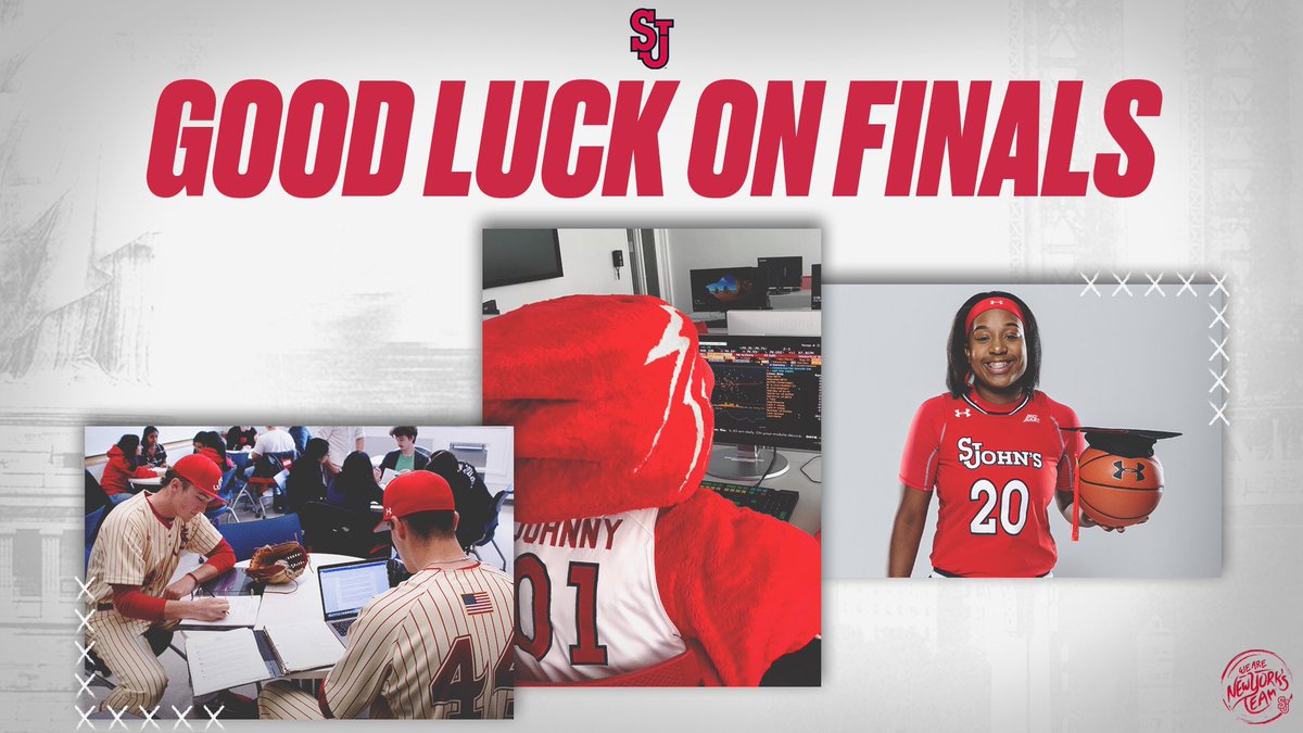 StJohnsRedStorm's tweet photo. Go finish the semester strong! 💪📚 https://t.co/OgKwkso8EW