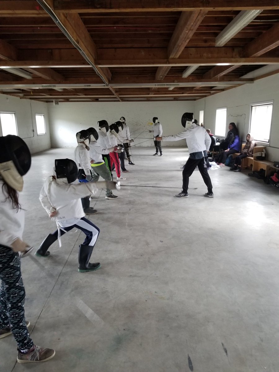 MrHarding25's tweet photo. Learning how to fence! @muskokawoods #allforoneandoneforall https://t.co/OkYrmZa37x