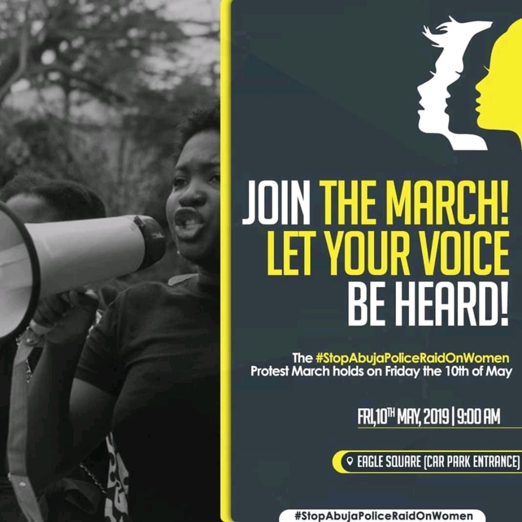 sterling_law's tweet photo. Join the march to stop

#AbujaPoliceRaidonWomen https://t.co/UcmIWEycgg