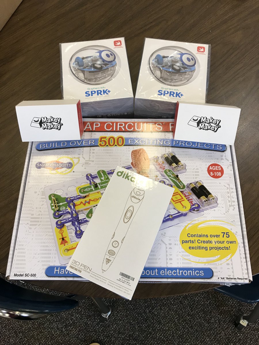 It's about to get really fun around here! <a href="/SpheroEdu/">Sphero Education</a> <a href="/makeymakey/">Makey Makey</a> <a href="/SnapCircuits/">Snap Circuits</a> #makerspace #LMSLakerNation