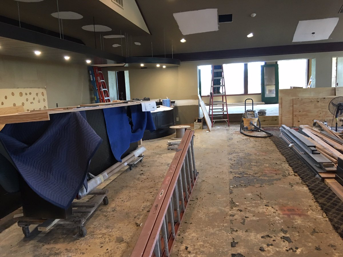 We haven't posted any renovation updates in awhile! Here is a photo of The Grill.