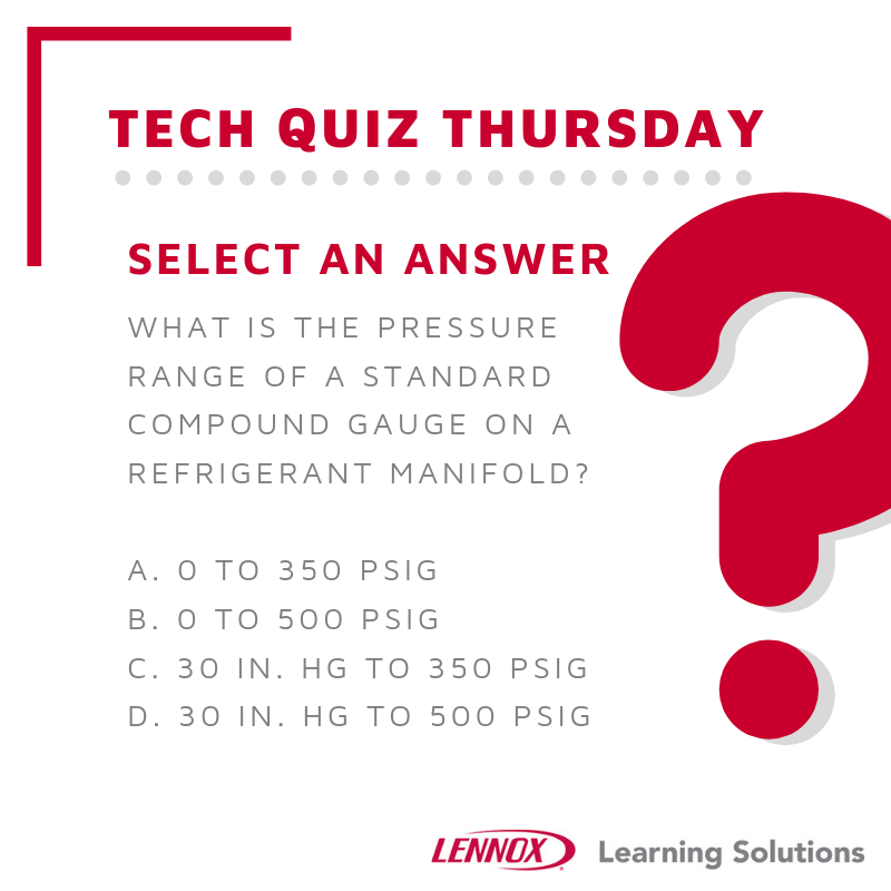 HVAClearning's tweet image. Ready for another #TechQuizThursday? Test your technical knowledge and see if you can answer this! Have a technical question you want to submit to see if your peers can knock it out? 
DM us and we&apos;ll post it as one of our upcoming tech quizzes.