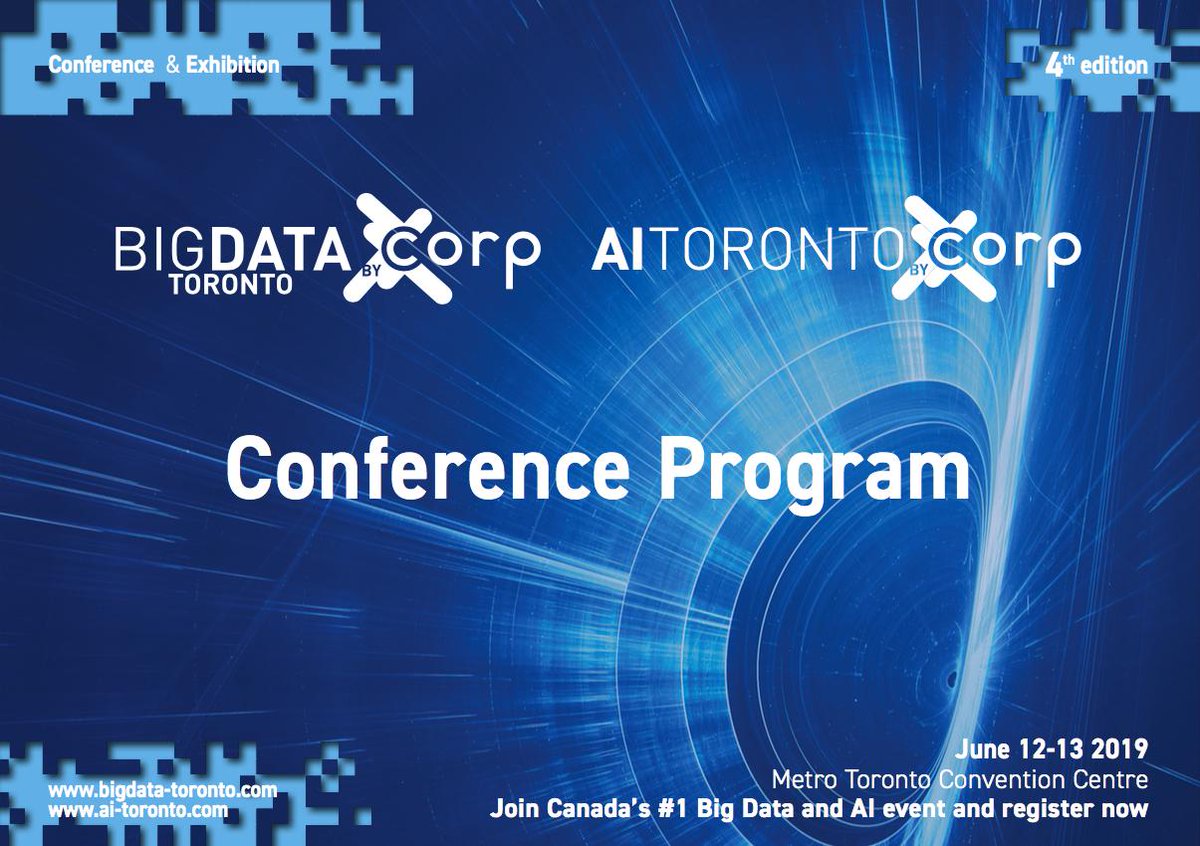 Don't forget to download your personal program for #BigData &amp; #AI Toronto 2019 and stay on track of all the #AI conference track highlights, industry sessions and speakers: ow.ly/cWvT30oGBF7