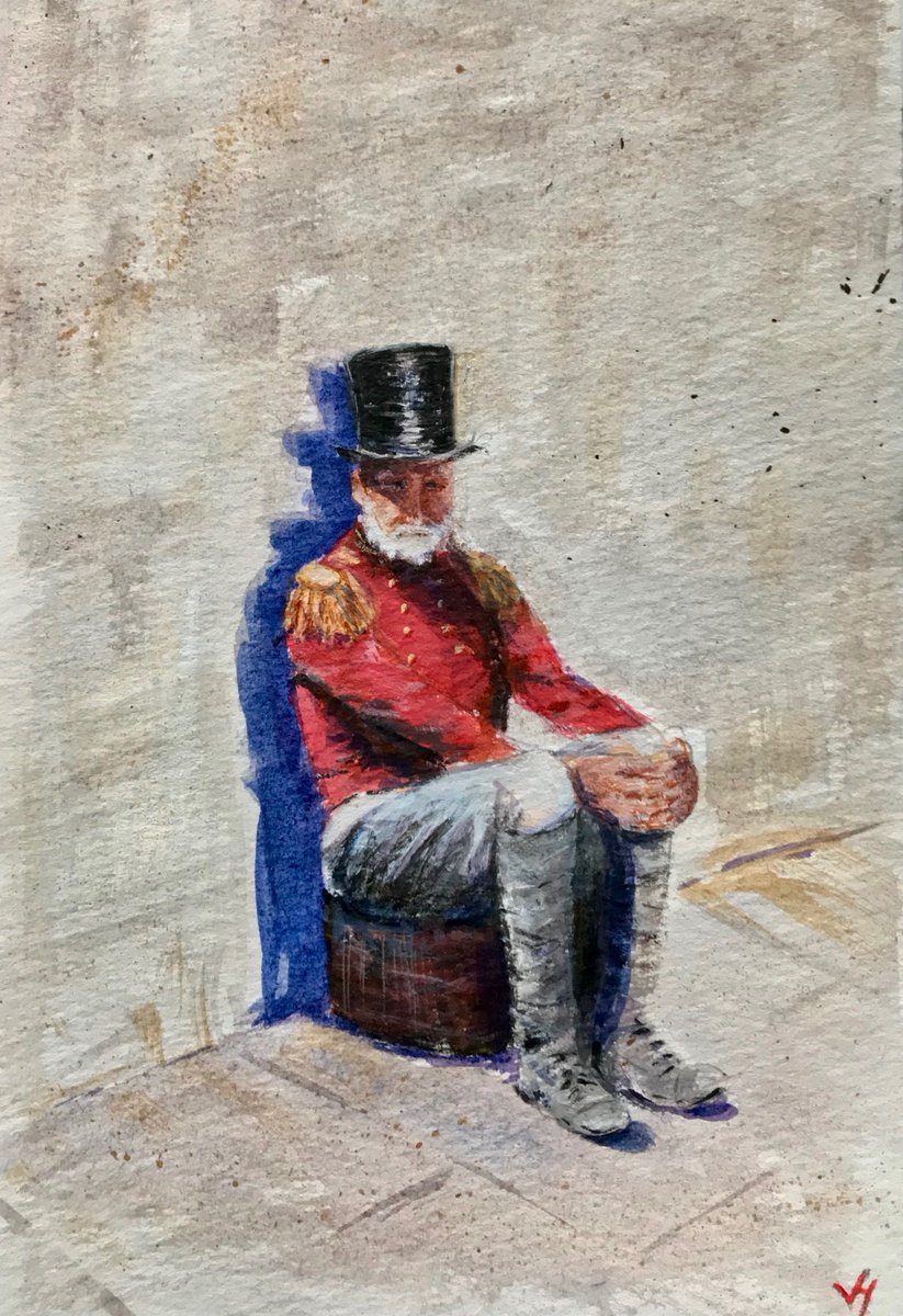 Inspired by an old autochrome foto
Aquarelle/Gouache on paper
24 x 14,5 cm
#art #Artist #paintings #aquarelle #autochrome #Bamberg