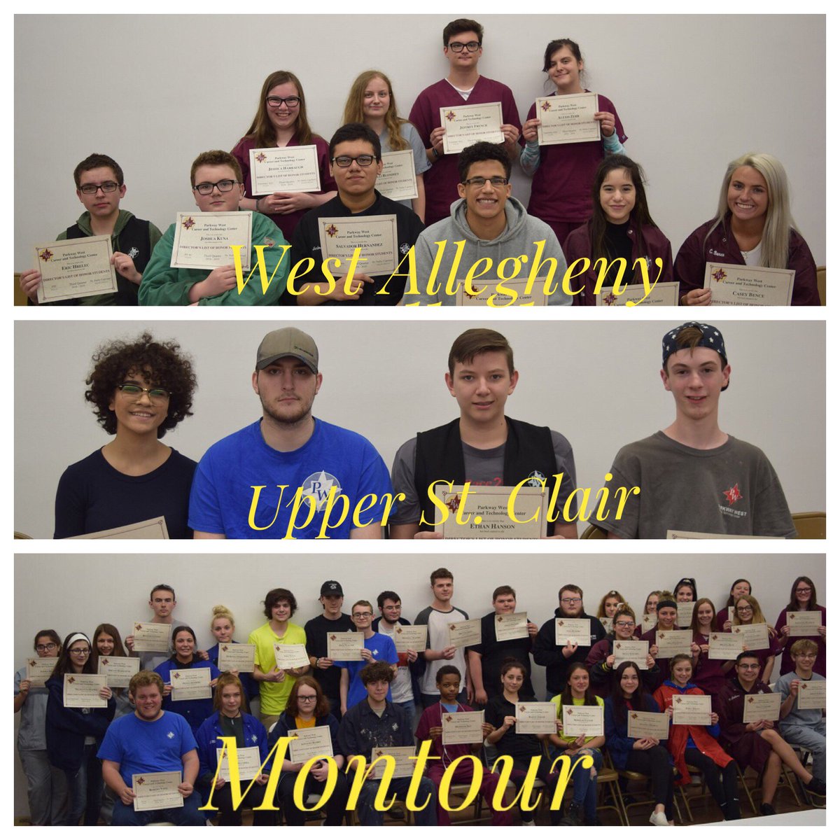 ParkwayWestCTC's tweet photo. 3rd Quarter Director's List - PM Students #ParkwayProud https://t.co/FMSJDs1gPN