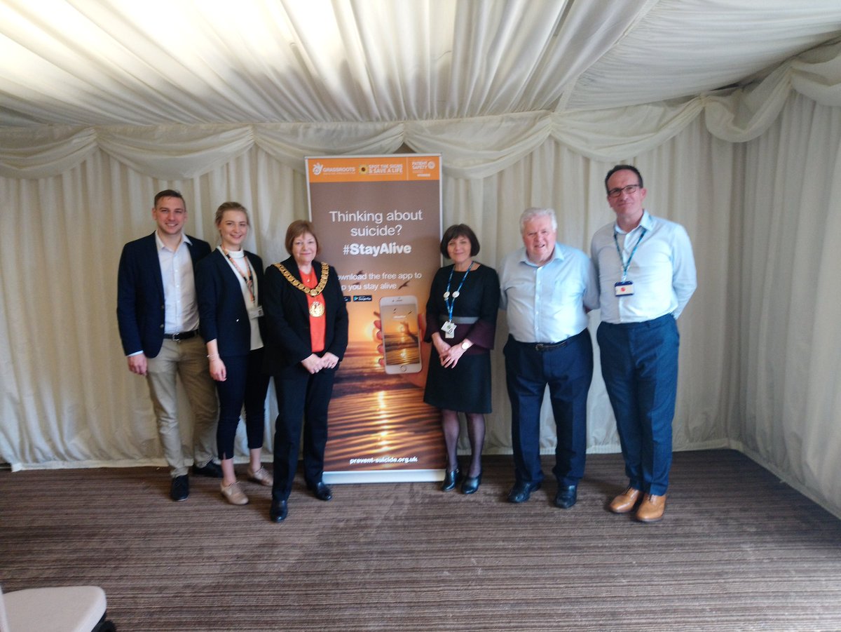 HPFT NHS Foundation Trust have launched #StayAlive app as part of their suicide prevention campaign. Meeting at The View., WGC this afternoon with professionals from different organisations. Spread the word this app could save lives