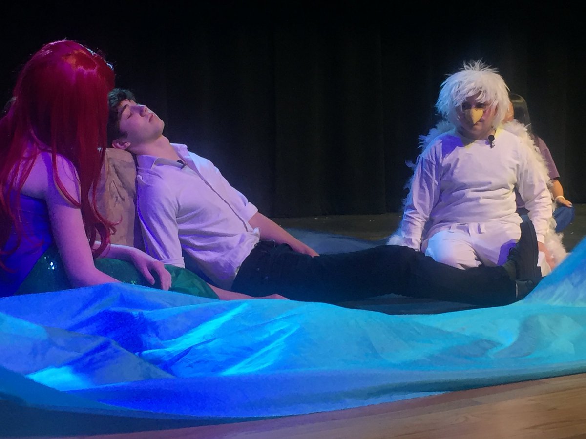 #cms get ready for the production of The Little Mermaid. Opening night is tonight. COME ONE COME ALL !