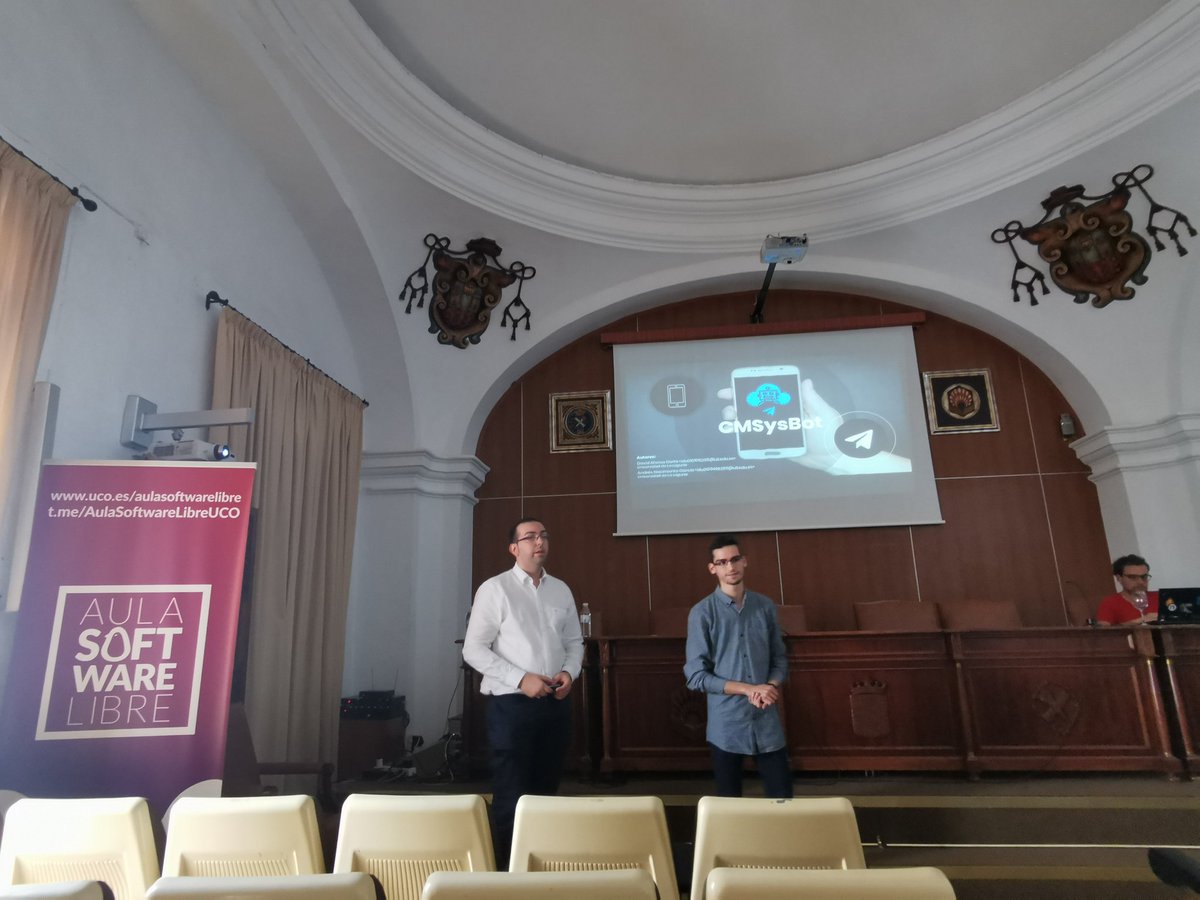 SaferAuto's tweet photo. Proud to attend with @cmsysbot to the @concursousl final. Very interesting open source project to manage multiple computers remotely from a telegram bot! Great job @ANacimiento @davafons https://t.co/QeA39y9PsV