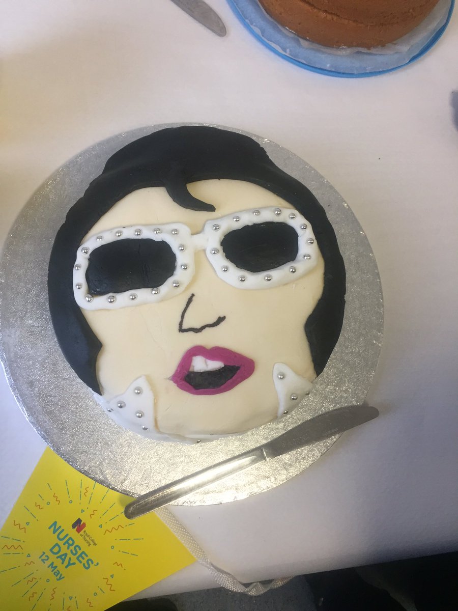 MelvinWar2004's tweet photo. @ULHT_News Thx to every1 who entered a cake today and came along to support #IDN. Windy Miller stole the title from Elvis! 🕺🏻I'm not upset.. https://t.co/4V3zi91E3Q