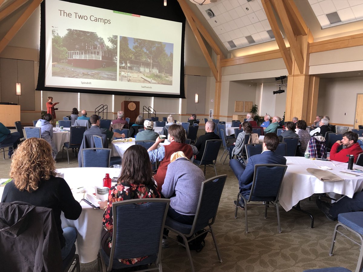 LakeChamplainSG's tweet image. Our Land Use and Water Quality Educator, Linda Patterson, shares septic system expertise as a lakeshore camp owner on Lake Champlain at the Septic Solutions Conference we are co-hosting today with @NRCDWinooski @lakechamp and @VTANR #septicsolutions