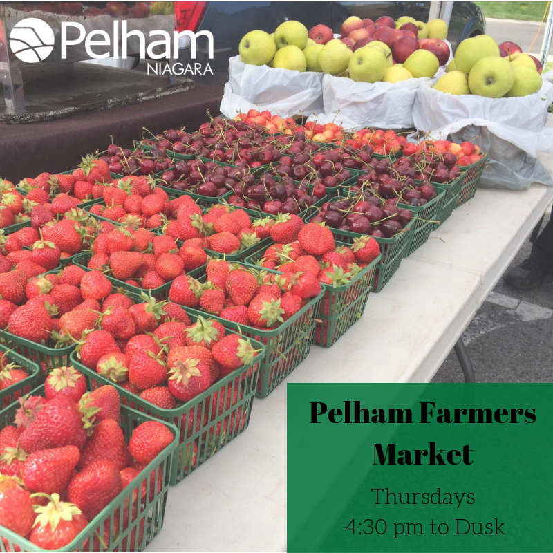 TownOfPelham's tweet photo. Come visit the #Pelham Farmers' Market TODAY (May 9th)! From 4:30pm-Dusk! See you there!🍓🍏 🍒https://t.co/on0vRlqpLs #Local #Fresh #Getyourfruitsandveggies https://t.co/v93CKFfm51
