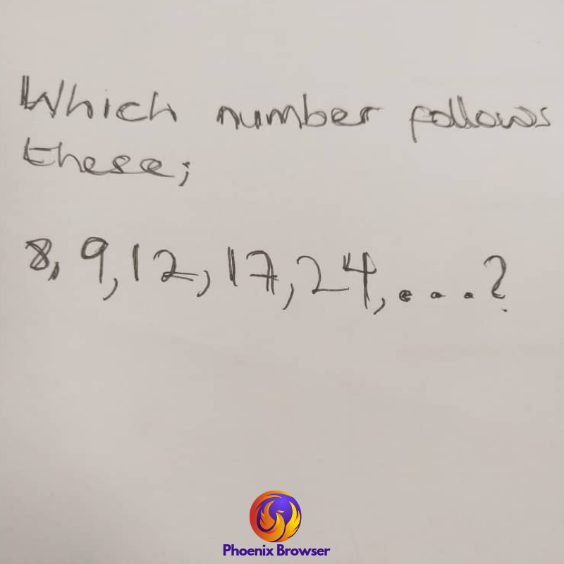 phoenix_browser's tweet photo. FIRST PERSON TO GET THIS RIGHT IS THE ULTIMATE GENIUS!!

Enjoy your browsing experience with Phoenix Browser >> https://t.co/J6kvUSt53B

#GodwinEmefiele #SupremeCourt #NothingButVibez #MTN180Quiz #JimOvianepotism #ThursdayThoughts #MobileWeek2019 #CBNGovernor #Oyetola #Adeleke https://t.co/YmsoS04SKJ