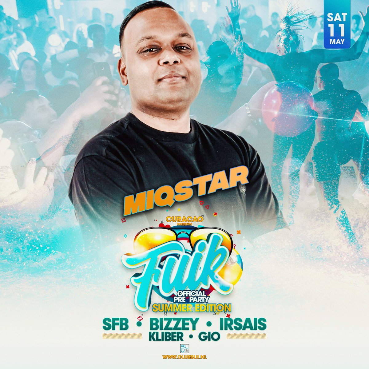 This saturday playing at <a href="/ClubBluNL/">CLUB BLU NL</a>