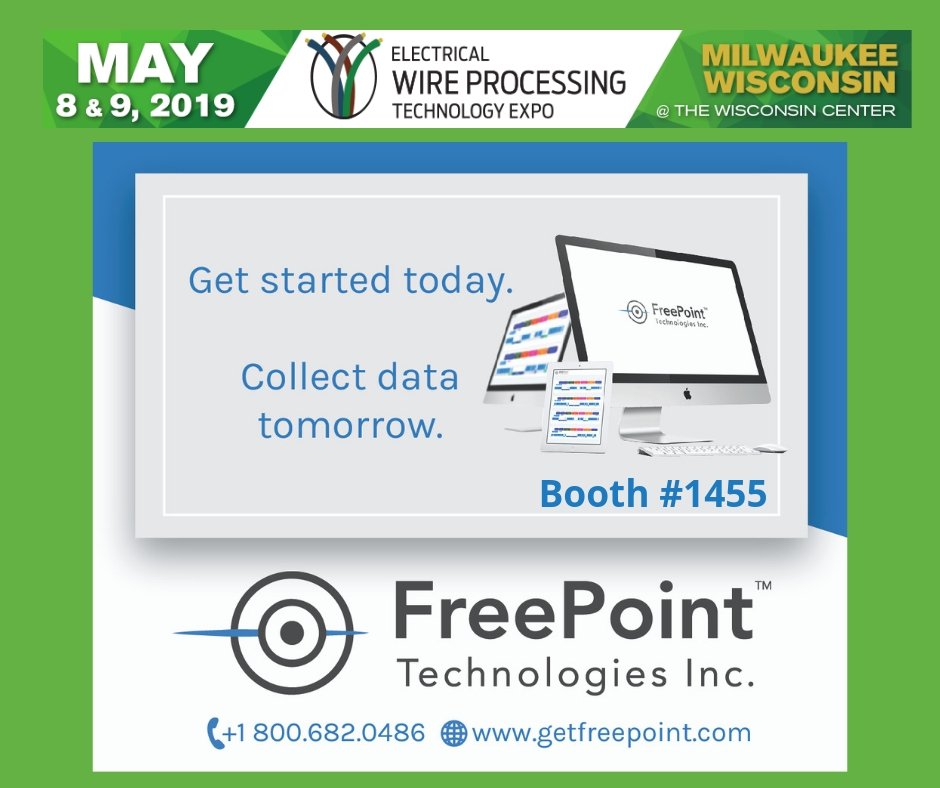 getfreepoint's tweet image. The transition to industry 4.0 can seem daunting at first. How much will it cost? How will it fit my process? How long will training staff take? FreePoint offers a solution to install quickly and reporting within hours.  #thefreepointdifference WIREEXPOMKE #ewpte2019 #mkewireshow