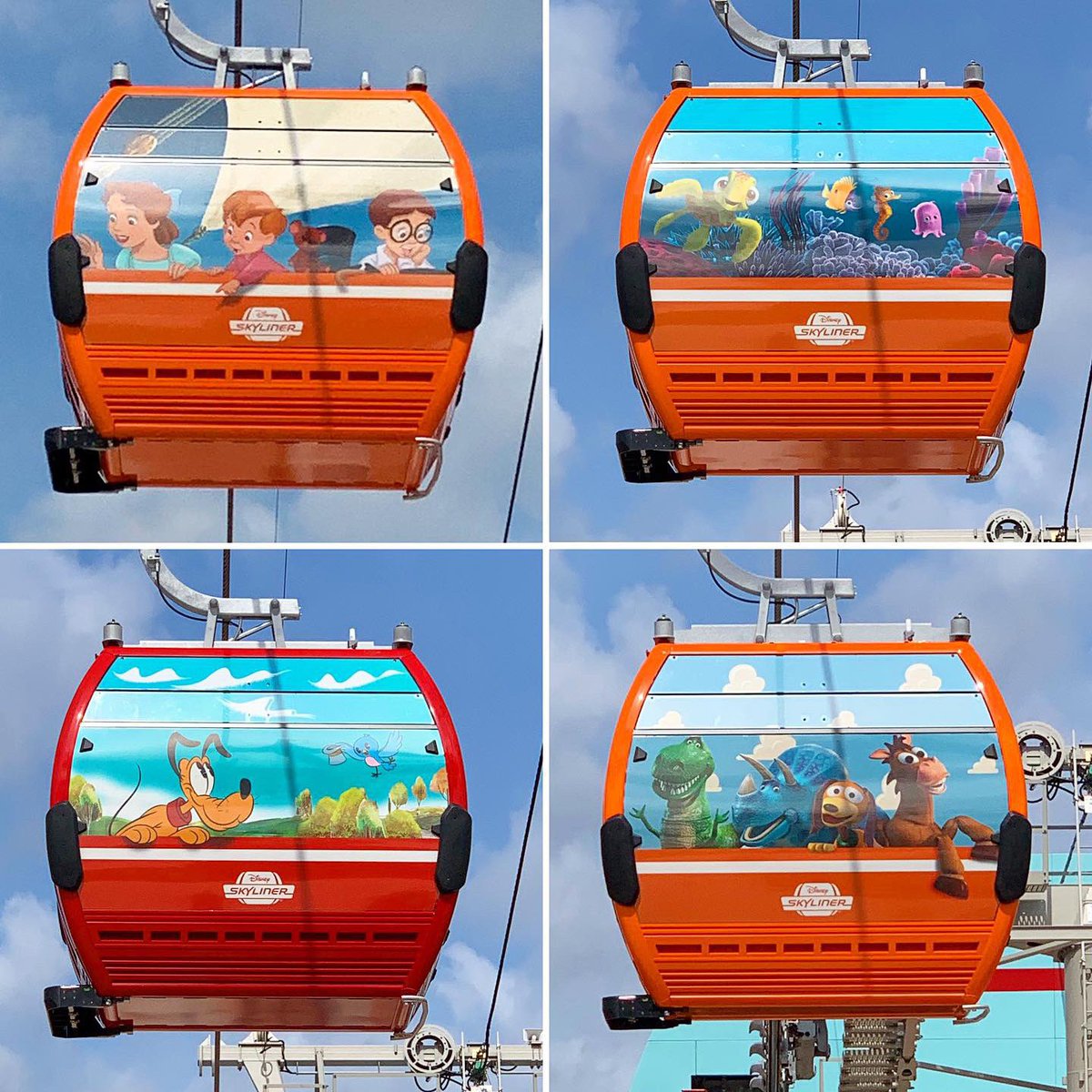 tradzak's tweet photo. THE GONDOLAS HAVE BEEN UNCOVERED!!! 😁🚡 #skylinergondola #skylinergondolas #disneyskyliner #disneyskylinergondola #hollywoodstudios30 #dhs30 #waltdisneyworld #disney #disneyworld #wdw #DisTwitter https://t.co/ENAYehNexl