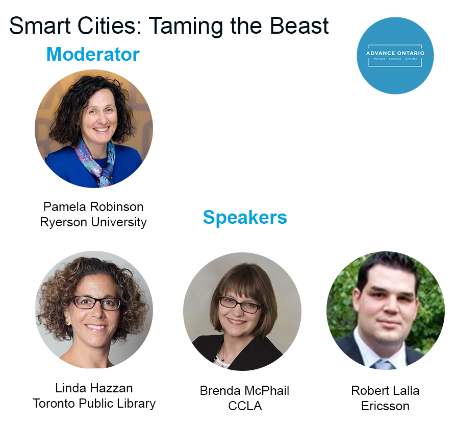 ORIONNetwork's tweet photo. #AdvanceOntario2019 Session Spotlight #SmartCities
On May 15 @pjrplan, @BJMcP, @lhazzan and Robert Lalla @ericsson will discuss how to tame the beast of intelligent communities from the policy, technology, citizen engagement and education perspectives. https://t.co/sfSWKi9oHW