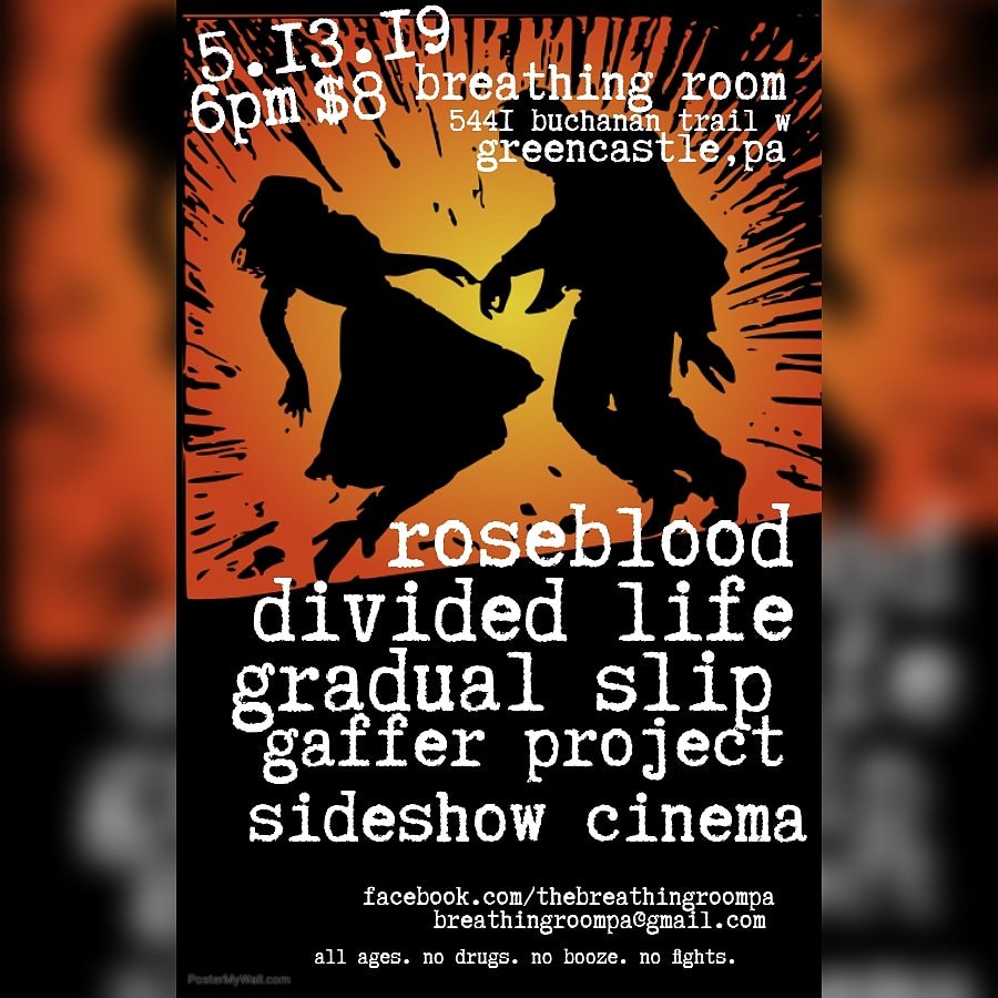 beingexemplaryX's tweet photo. TIHC is cool, but don't forget about the local shows happening before and after, including this one coming up on Monday with @roseblooddclxvi @GafferProject @gradualslip @sideshowcinema #dividedlife
6 pm/$8/all ages https://t.co/AK5Khm6s02