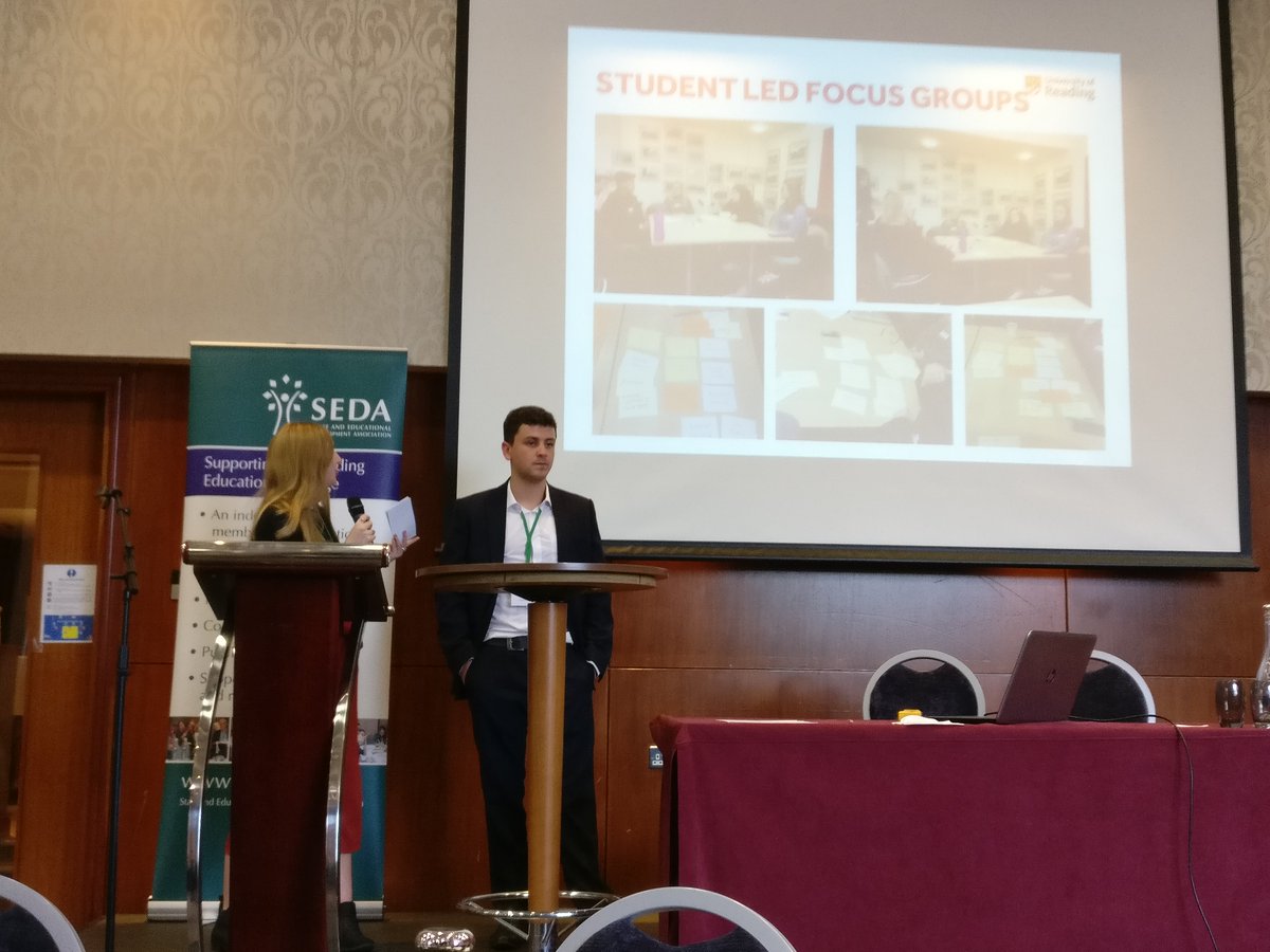 Congratulations to Megan and Tom for a fantastic presentation at #sedaconf explaining how they have collaborated in module assessment design in the School of Law @UniofReading.