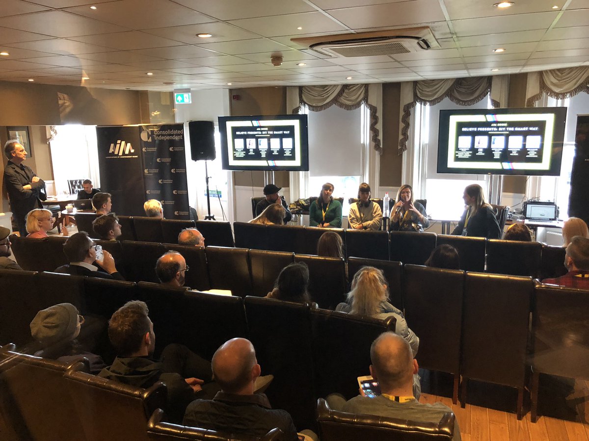 ICMP_uk's tweet image. Very interesting panel dissecting the DIY route for artists! Hosted by @AIM_UK with @Believemusic_UK @ayellemusic @iemusic and #codamusic  #TGE19