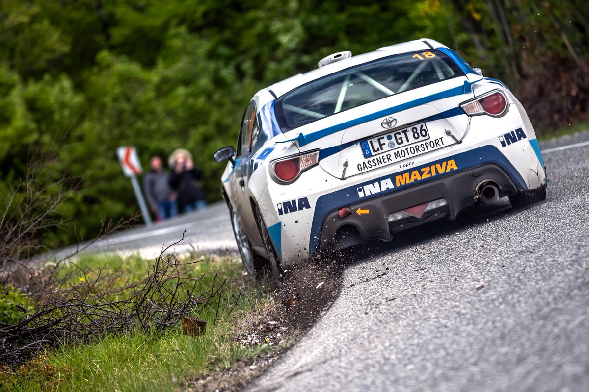 ToyotaRacingCGN's tweet photo. With the RCN race being cancelled due to snow ☃️, it was down to the rally guys to score #TOYOTAGAZOORacing Trophy points last weekend. @HGassnerJr duly delivered by winning his class at Rally Opatija in his GT86 CS-R3 and re-take the Trophy lead while Juraj Sebalj had to retire. https://t.co/HKr6IcUMUe