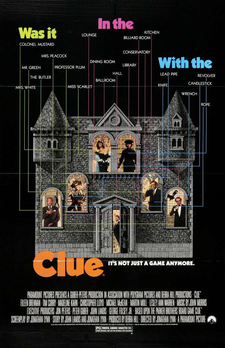 Ep. 31 is about 1985's "Clue" and solves the mystery of how this sneakily-subversive comedy went from flop to cult hit. 

Pod Page: fullcastandcrew.libsyn.com

Apple: podcasts.apple.com/us/podcast/ful…