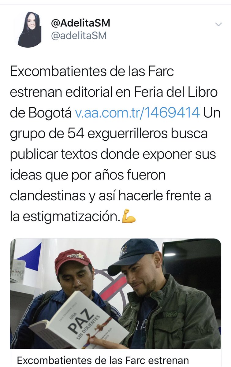 GustavoBolivar's tweet image. Qué dicen estas 4noticias:
1.Exguerrilleros representan a Colombia en mundial de rafting
2.Exguerrilleros descubren 14 nuevas especies en expedición biológica.
3.Exguerrilleros montan editorial
4. Exguerrilleros crean cerveza artesanal, muñecos y ropa.
Hp qué felicidad #VivaLaPaz