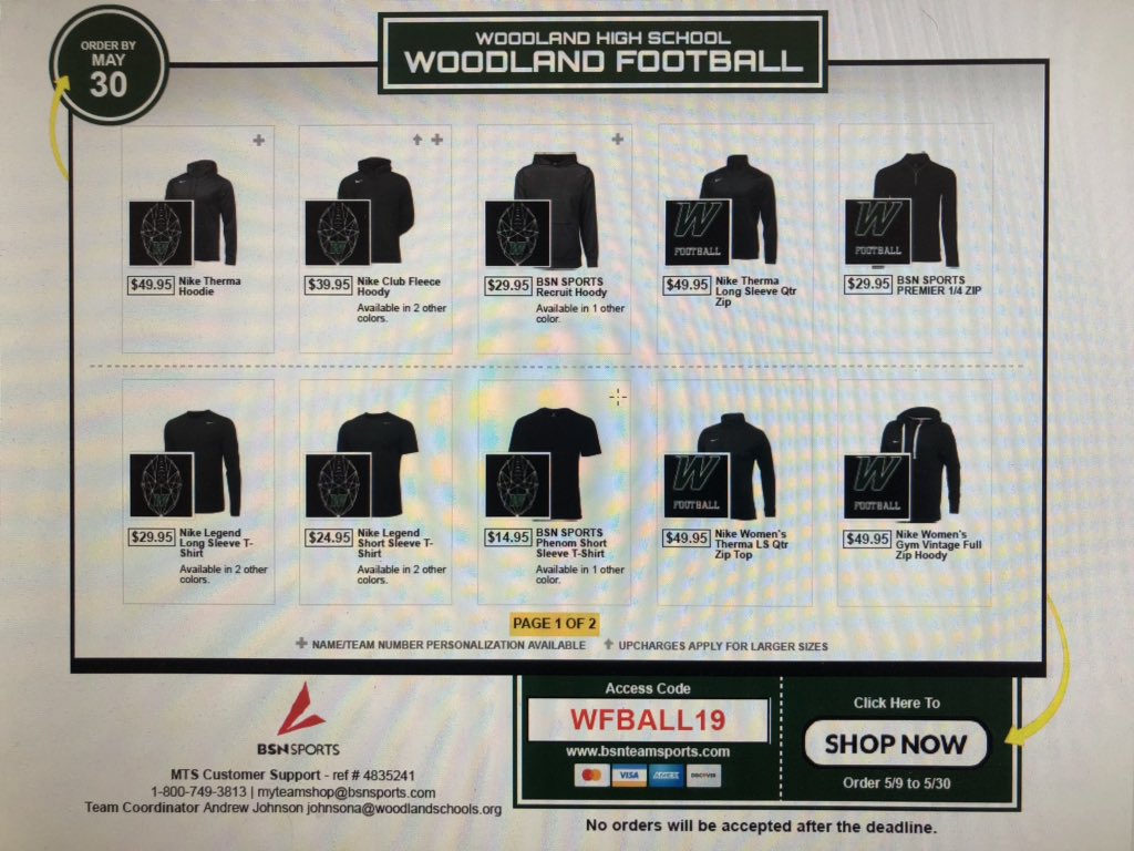 Do you want to be the best looking fan next year? If you answered yes... then head on over to the online team store. Go to bsnsports.com, click on my team shop...enter the code WFBALL19 and shop till you drop. #Swag #Beavers