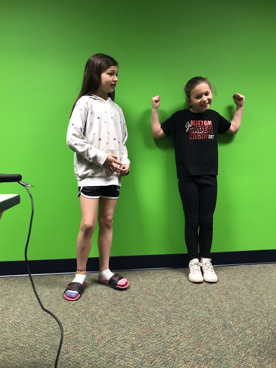 HiltonCadetTech's tweet image. Green screening at Village with @WeVideo #cadettech