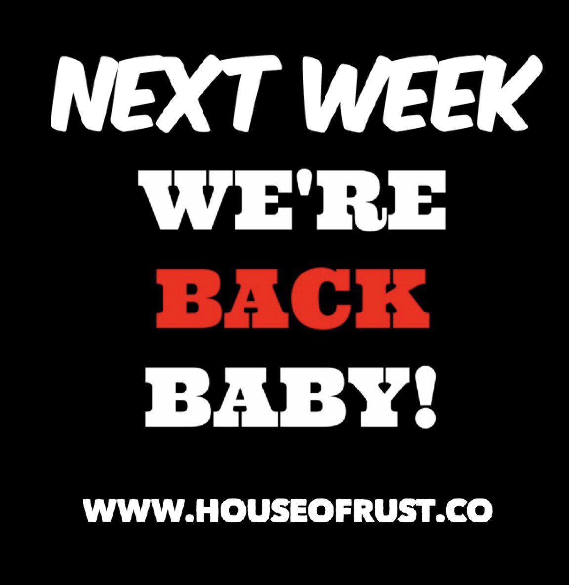 We are back baby...from having a baby!! Stay tuned for our normal scheduled programming 🤟🏼 HouseofRust.co

#weareback