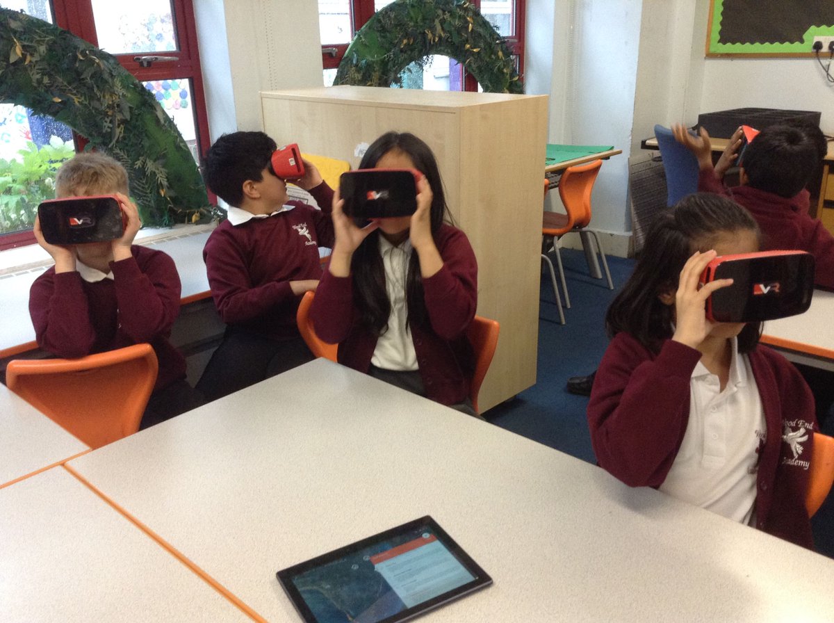 wood_end's tweet photo. The children used Virtual Reality today to visit the Amazon Rainforest. They had a fantastic experience and learnt alot about this precious environment along the way. Many thanks to @redboxvr and @LevettGroup for providing the technology #rainforest #digitalliteracy #future https://t.co/AonuuDaduU