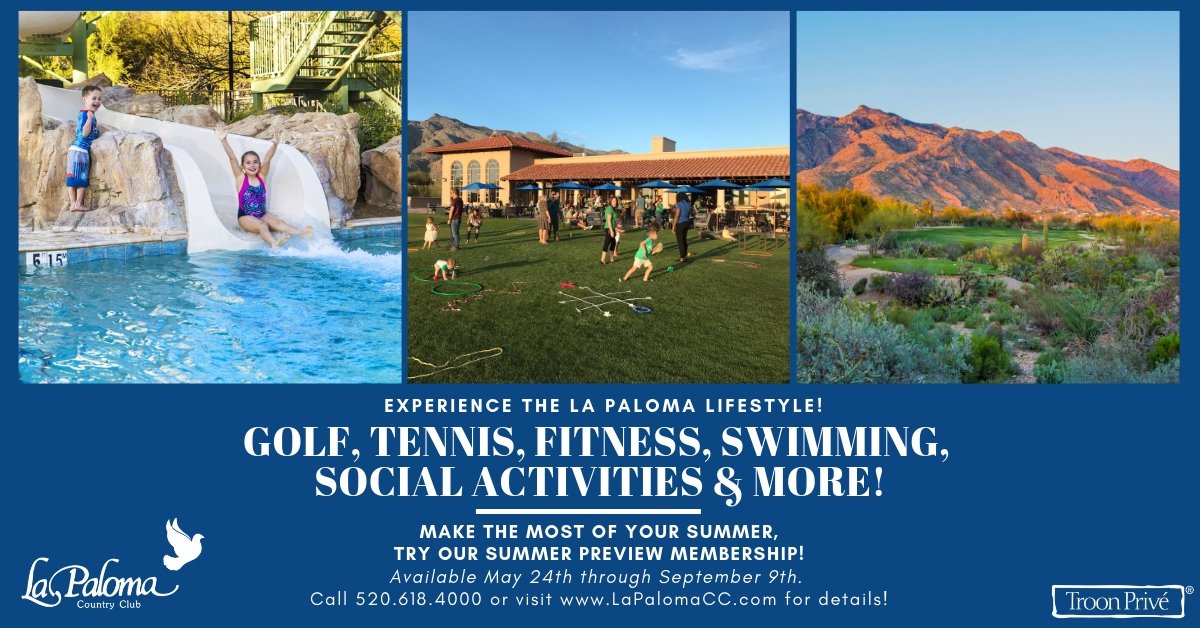 Have you considered membership at La Paloma Country Club? Now is your chance to try La Paloma this summer! #LaPalomaCC #ExperienceTroon #GolfArizona #tucson