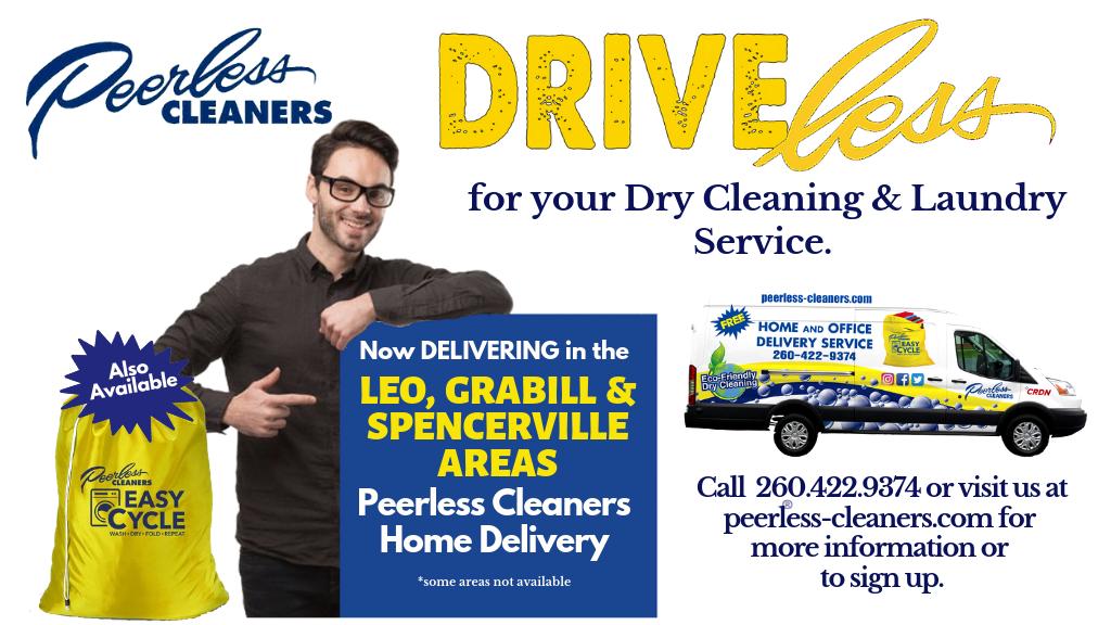 PeerlessCleaner's tweet image. We are now servicing Home and Office delivery in Leo, Grabill and Spencerville area. Let Peerless do the driving.  #weloveyourdirtylaundry #homedelivery #drycleaners #peerlesscleanersindiana #yellowbag #easycyclelaundryservice
