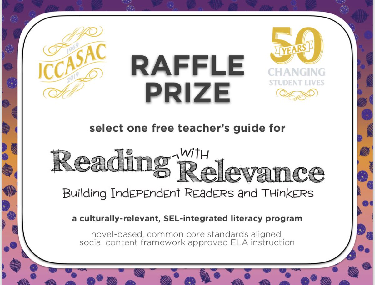 Relevantreading's tweet photo. So grateful to find ourselves at the 50th anniversary #jccasac conference. The room is filled with #AltEd educators who believe in the brilliance and potential of ALL young people. Truly a group of teachers who get #SEL and #equity! Happy to share #relevantreading with the team! https://t.co/aQ3a33adVO