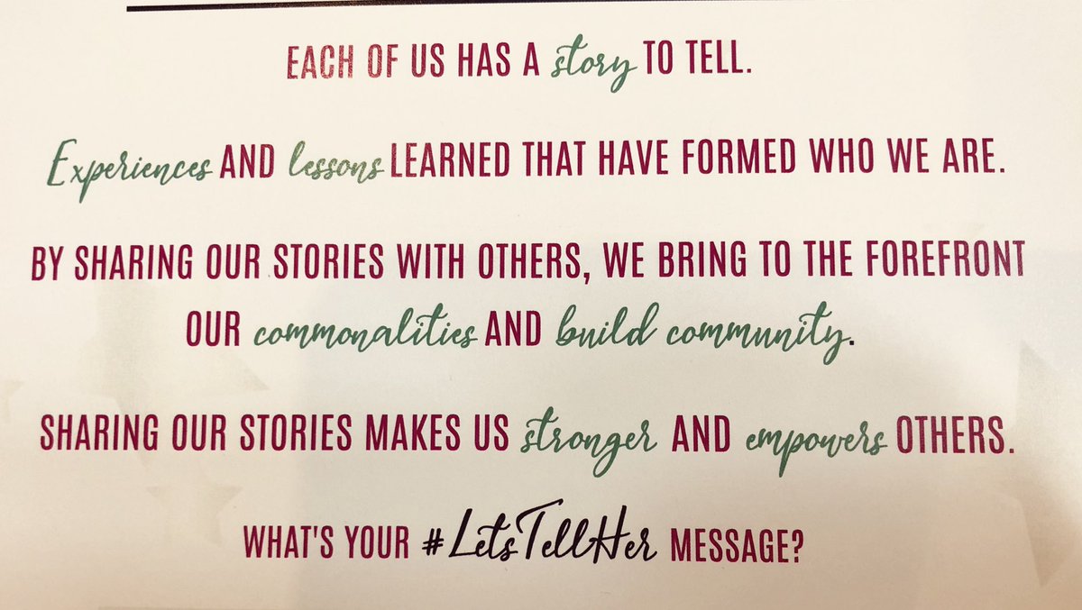 Loving this message at today’s Girls on The Run luncheon! <a href="/GOTRI/">Girls on the Run®</a> #letstellher