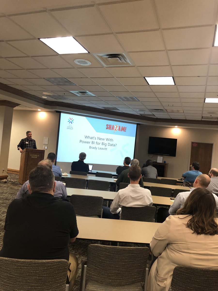 <a href="/TEK_Louisville/">TEK_LouisvilleKY</a> helped sponsor this months @LouisvilleSqlUG featuring <a href="/Microsoft/">Microsoft</a> Cloud Architect Brady Leavitt discussing #PowerBI and #BigData <a href="/TEKcareers/">TEKsystems Careers</a> <a href="/TEKsystems/">TEKsystems</a>