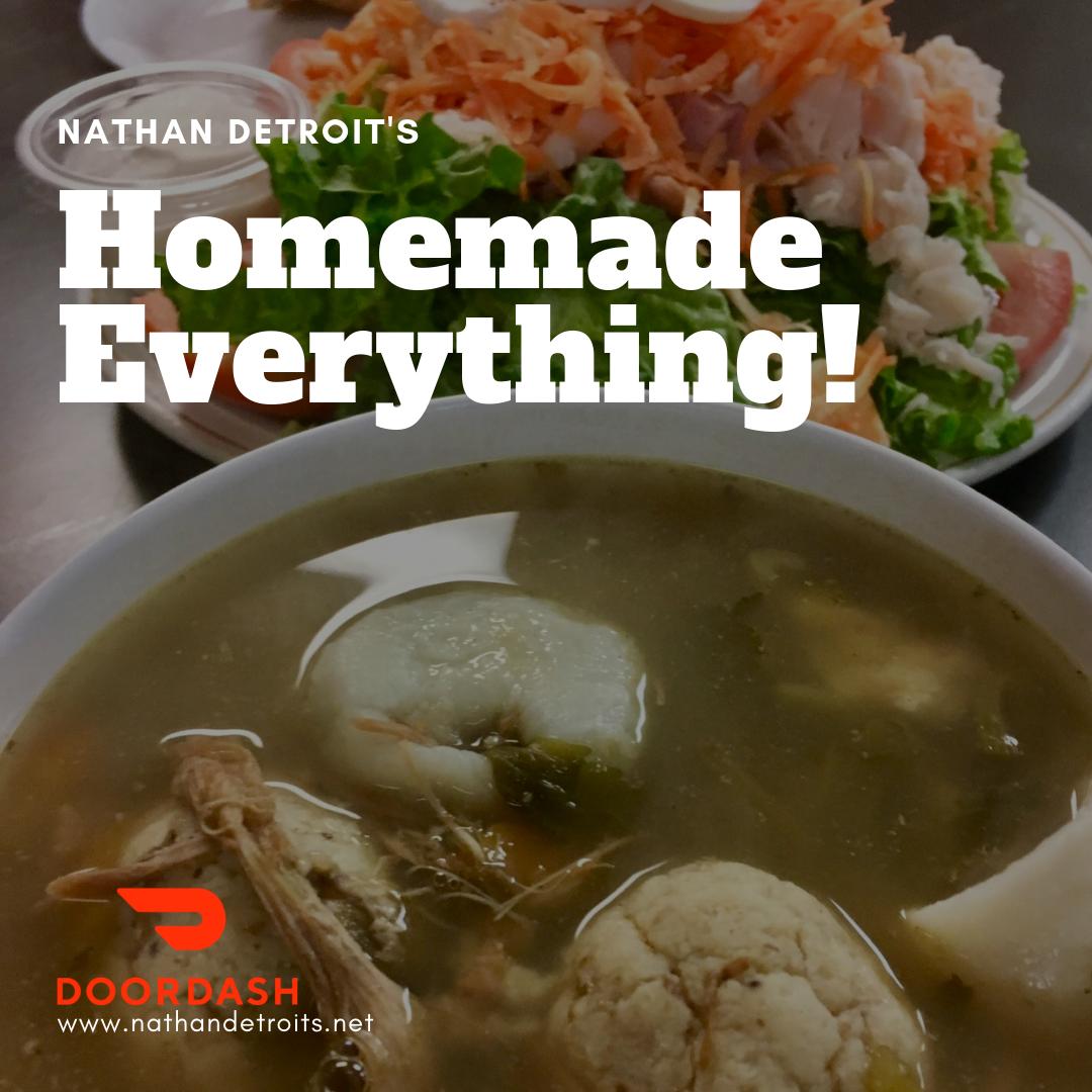 Homemade EVERYTHING!  #NathanDetroitsWpg #supportlocal #wpgeats #nomicrowave #fresh #healthy #homemade #winnipeg #manitoba