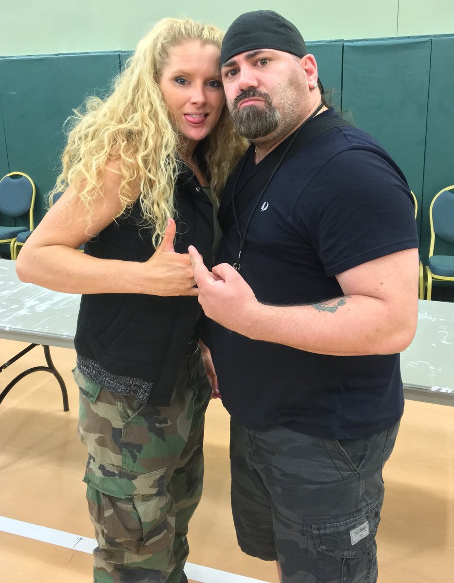 One last one for today. Backstage at a CWE show in Port St Lucie FL, with the great  @LaceyEvansWWE. November 2015.