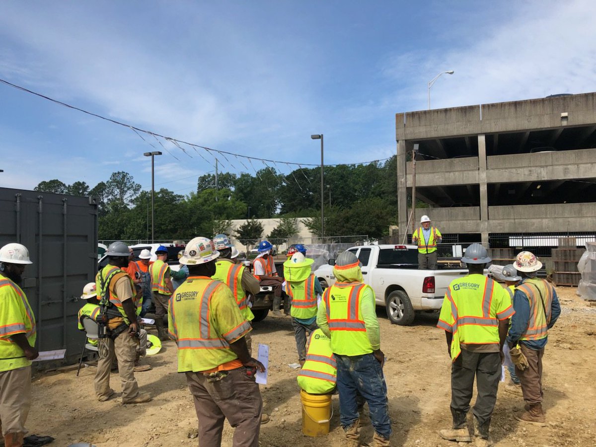 gregoryconst's tweet photo. Our #SafetyDirector, Mr. Herb Hatfield, led numerous #SafetyStandDowns this past week at various job sites. Mr. Hatfield was able to discuss the Focus Four with emphasis on #FallProtection. #GregoryConstruction #SafetyWeek #SafeByChoice #GregoryCares #Construction #Safety https://t.co/cEMUJOHLTO