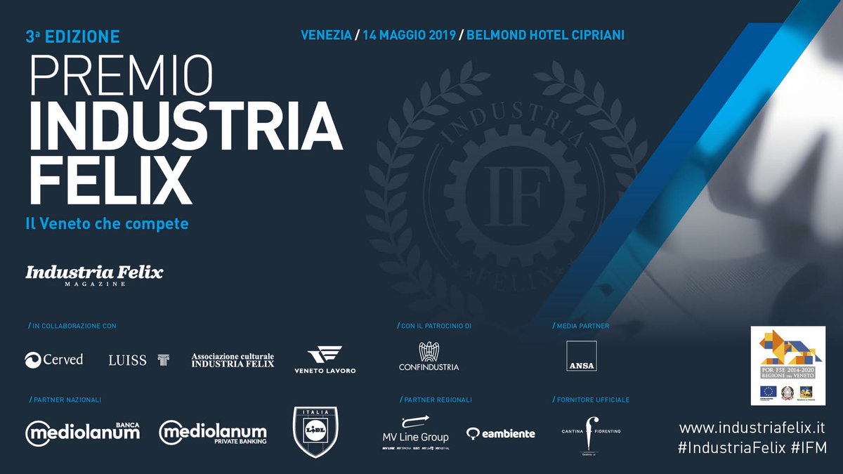 MicheleMontemu's tweet photo. #IndustriaFelix ⚙️🇮🇹@venetolavoroRV @CervedGroup @Agenzia_Ansa @ansa_economia @BancaMediolanum @LidlItalia @eambienteGroup @MVLINE2 @UniLUISS @Confindustria @RegioneVeneto @DonazzanElena https://t.co/IsnTTuh4la