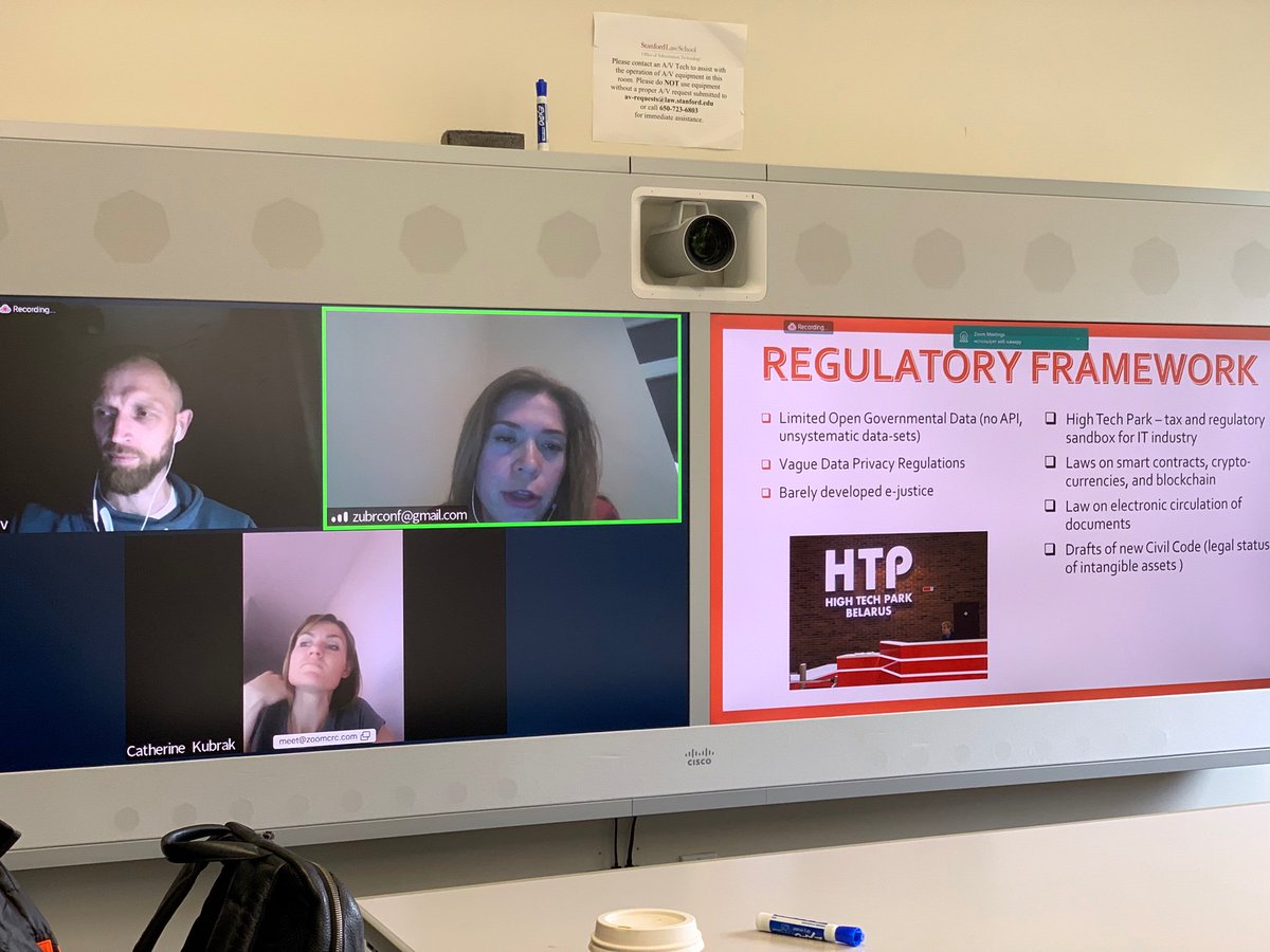 CodeXStanford's tweet image. Next up - Legal innovation in Belarus! #codexlive
