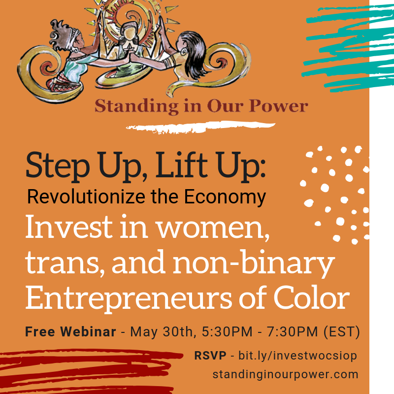 SiOPNetwork's tweet photo. #WOC are the fastest growing group of #entrepreneurs in the US, but are the least funded. Find out what can be done about it on May 30th, 5:30-7:30pm EST via our free webinar: https://t.co/E5zoQlSYjy #GetFREEwithSiOP #EconomicJustice #Entrepreneurship #womenofcolor #EqualPay https://t.co/645yHTWNMt