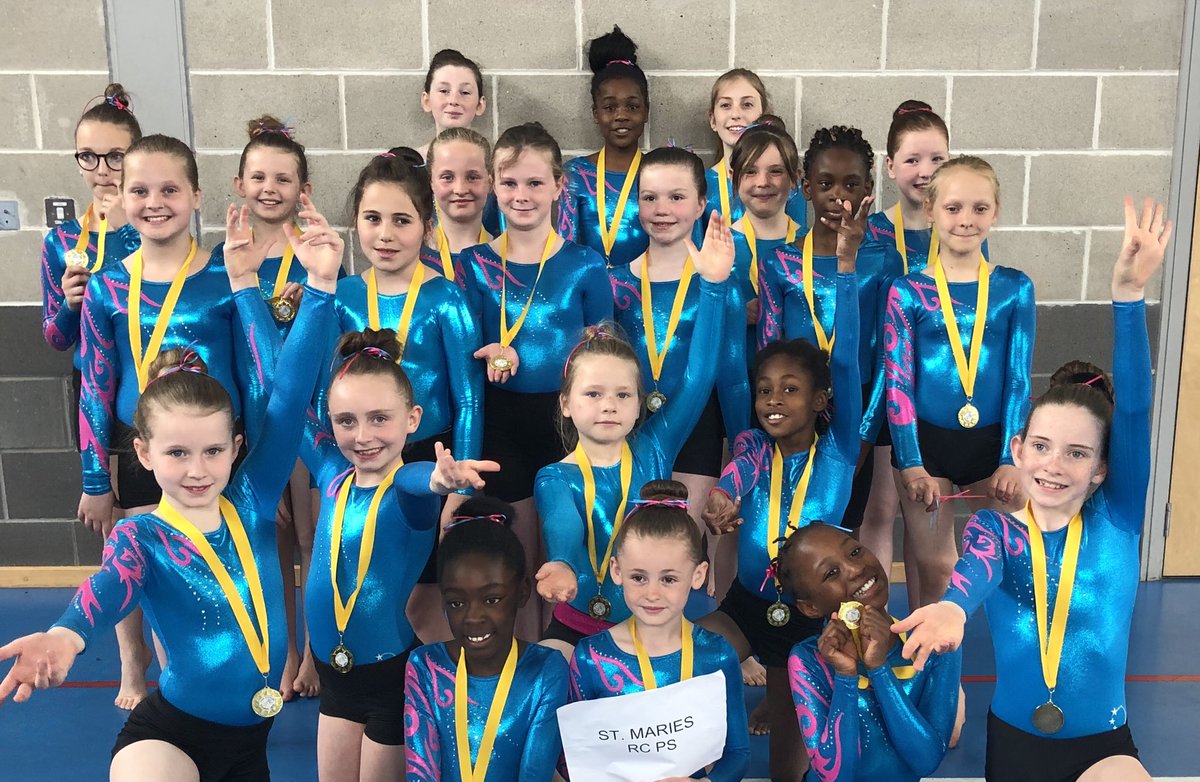 StMariesRCPS's tweet photo. Our gymnastic team participated to a high standard in the gymnastic display event at Levenmouth Academy today. Well done to all the girls. We were very proud of you. https://t.co/z2Rx8CBJ7B