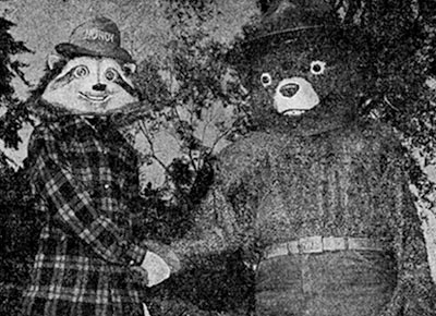 vaguely haunted forest service mascot photos 