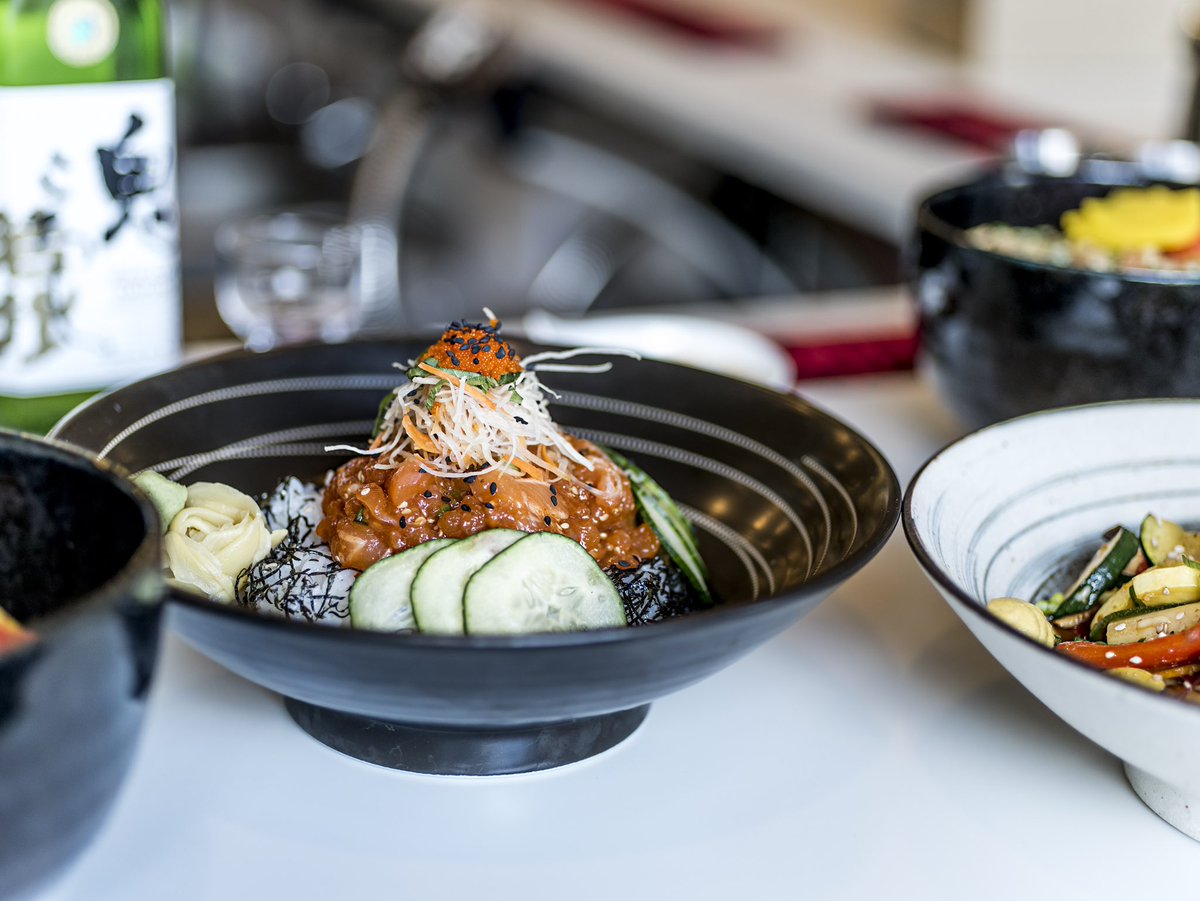 Slurping Turtle (@slurpingturtle) on Twitter photo Poké Bowls are perfect for a sunny day! Try the Spicy Salmon Donburi with tartare-style salmon, cucumber, scallions, nori, sesame seeds, daikon, masago #pokebowl #thursdaymotivation #salmon #rice #donburi #spicysalmon 🍚🥢 📷: <a href="/_joevaughn/">Joe Vaughn</a> Poké Bowls are perfect for a sunny day! Try the Spicy Salmon Donburi with tartare-style salmon, cucumber, scallions, nori, sesame seeds, daikon, masago #pokebowl #thursdaymotivation #salmon #rice #donburi #spicysalmon 🍚🥢 📷: <a href="/_joevaughn/">Joe Vaughn</a>