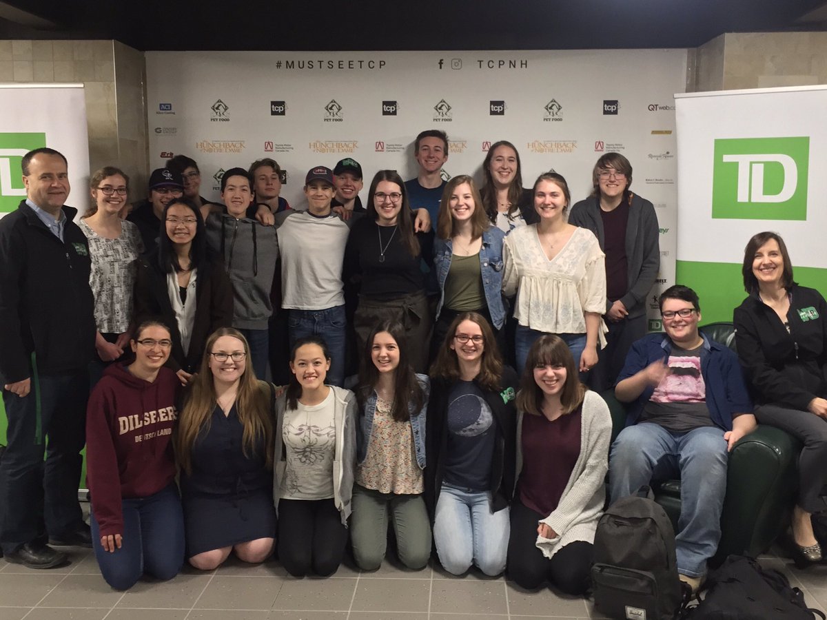 wo_music's tweet image. Group photo from our @tcpnh Hunchback of Notre Dame trip!🎶 Congrats to the cast and crew on a wonderful production, especially our very own Joey Weber and @abigailbergel !